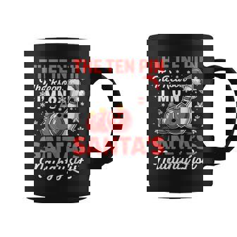 Bowling Naughty List Christmas Humor Coffee Mug | Mazezy