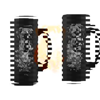 Boxer Fall Leaves Autumn Dog Coffee Mug | Mazezy