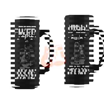 Boxing Gloves Powered By Boxing Boxer Kickboxer Boxing Tank Top Coffee Mug | Mazezy