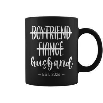 Boyfriend Fiance Husband 2026 Just Married Wedding Honeymoon Coffee Mug - Thegiftio