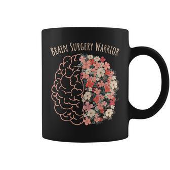 Brain Surgery Warrior Floral Brain Tumor Cancer Survivor Coffee Mug - Thegiftio UK