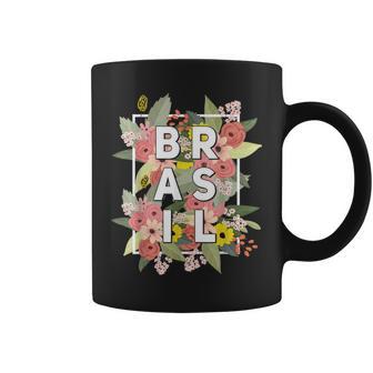 Brasil Flores Tropicales Brasil Brasil Orgullo Recuerdo Taza de café - Regaloses