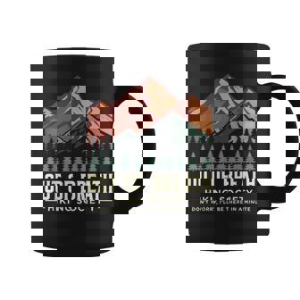 Out Of Breath Hiking Society Camping Hiking Coffee Mug - Monsterry