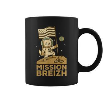 Bretagne Hermine Astronauteur La Lune Et Drapeau Breton Tasse - Cadeauxyz