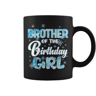 Brother Of The Birthday Girl Family Snowflakes Winter Party Coffee Mug - Thegiftio