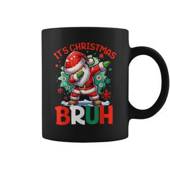 Bruh Dabbing Christmas Holiday Santa Claus Xmas Boys Coffee Mug - Thegiftio UK