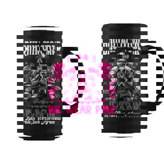 Bruh In October We Wear Pink Out Football Boys Breast Cancer Coffee Mug | Mazezy