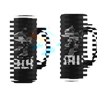 Bruh Sneaker Shark Meme Tralalero Tralala Coffee Mug | Mazezy