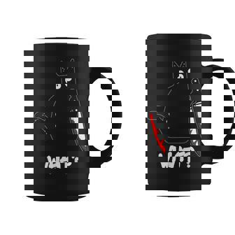 Buffo Gatto Nero Assassino Con Coltello Gatto Nero Cosa Tazze - Novitaregali