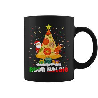 BUON Natale Italian Pizza Christmas Tree Xmas Italia Holiday Coffee Mug | Mazezy