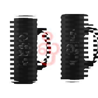 Burmese Writing Love Symbol Red Calligraphy Coffee Mug | Mazezy