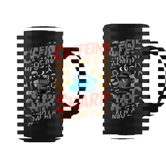 Caffeine Helps Me Sharp Composer Instrument Musician Coffee Mug | Mazezy