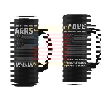 CALABRESE Last Name Surname American Flag Family Women Kids Men Coffee Mug | Mazezy