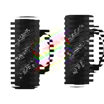 California Pride Gay Pride LGBTQ Rainbow Palm Trees Coffee Mug | Mazezy