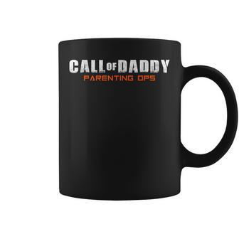 Call Of Daddy Crianza Ops Naranja Día Del Padre Jugador Papá Taza de café - Regaloses