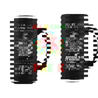 All Is Calm Just Kidding Preschool Christmas Teacher Humor Coffee Mug | Mazezy