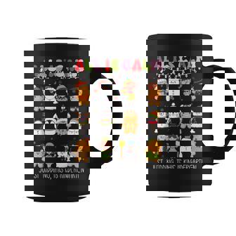 All Is Calm Kindergarten Teacher Christmas Teach Merry Xmas Coffee Mug | Mazezy