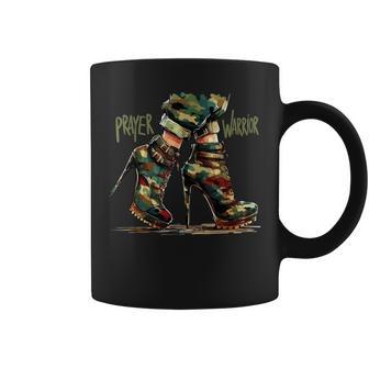 Camo Heels Prayer Warrior God Jesus Christian Girl Women Coffee Mug - Thegiftio UK