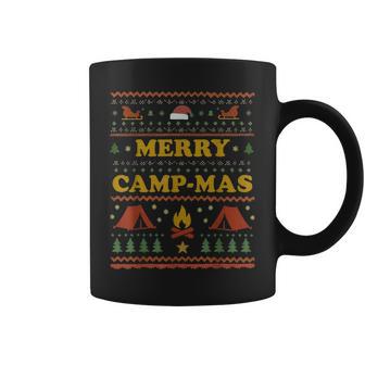 Camping Christmas Vintage Santa Hiking Xmas Coffee Mug - Thegiftio