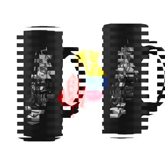 Canada Canadian Colombia Colombian DNA Flag Boxing Gloves Coffee Mug | Mazezy