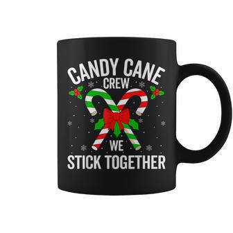 Candy Cane Crew We Stick Together Christmas Matching Couples Coffee Mug - Thegiftio
