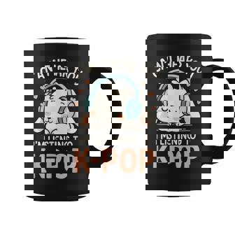 Can't Hear You Cute Rabbit Kawaii K-Pop N Coffee Mug - Seseable