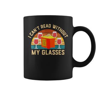I Can't Read Without My Glasses Passover 4 Cups Wine Haggada Coffee Mug | Seseable UK