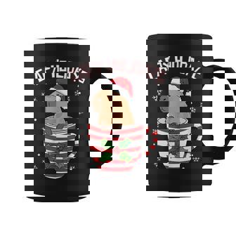 Capy Holidays Christmas Capybara Santa Hat Xmas Boys Girls Coffee Mug - Monsterry