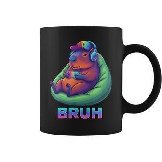 Capybara Bruh Video Games Lovers Coffee Mug | Mazezy