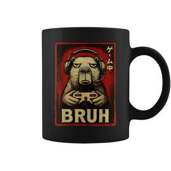 Capybara Gamer Bruh Graphic Tee Men Boys Teens Gaming Coffee Mug | Mazezy