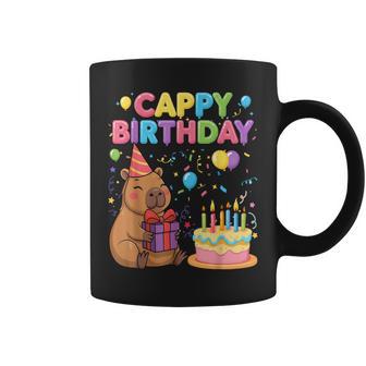 Capybara Lovers Cappy Birthday Girl Boy Happy Birthday Party Coffee Mug | Seseable CA