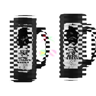 Caribbean Girl Roots Guyana And Trinidad Tobago Mix Heritage Coffee Mug | Mazezy