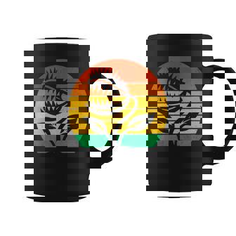 Carnivorous Plant Venus Fly Trap Vintage Sunset Coffee Mug | Mazezy