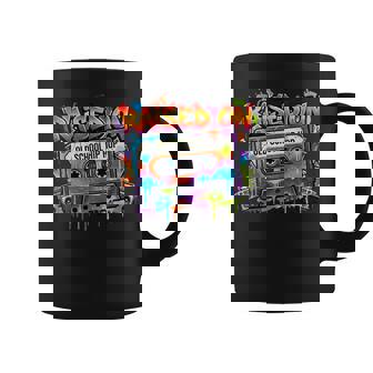 Cassette Graffiti 80s 90s Raised ON Old School Hip HOP Coffee Mug | Mazezy