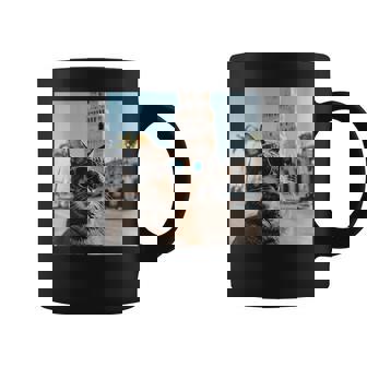 Cat At The Belem Tower In Portugal Lisbon Coffee Mug | Mazezy