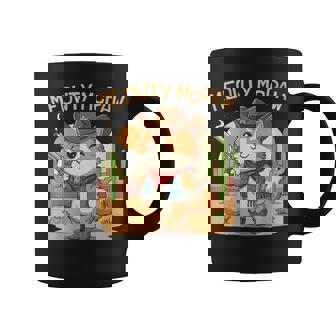 Cat Cowboy Meowdy Vintage Wild West Western Country Pun Coffee Mug | Mazezy