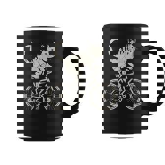 Cat Driving Bicycle Cycling Coffee Mug | Mazezy