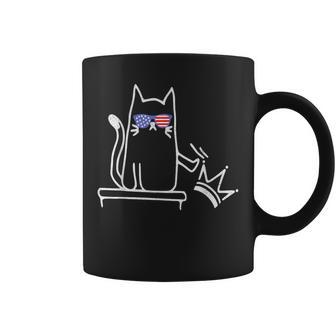 Cat No Kings In America Political Cat Lady Coffee Mug - Thegiftio UK