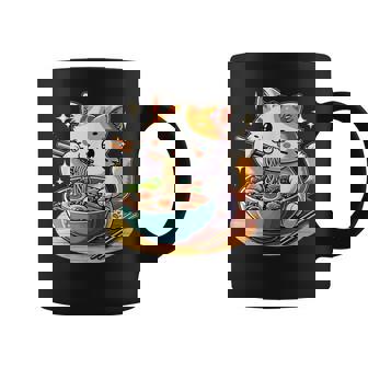 Cat Ramen Noodles Anime Kawaii Japanese Cat Coffee Mug | Mazezy