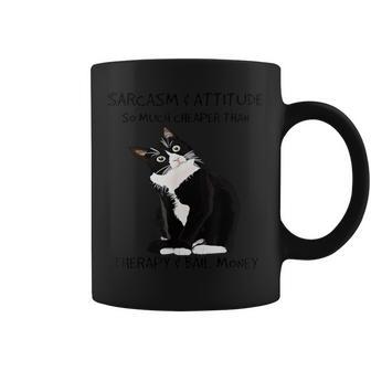 Cat Sarcasm And Attitude So Much Cheaper Coffee Mug - Thegiftio UK