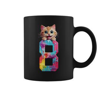 Cats 8 Years Cat 8Th Birthday Coffee Mug - Thegiftio UK