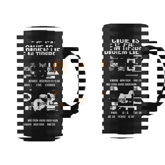 Ce Que Je Fais De Mon Temps Libre Maine Coon Humour Drôle Tasse - Cadeauxyz