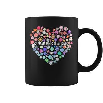 Celebrate Minds Of All Kinds Wildflower Autism Awareness Coffee Mug | Seseable UK