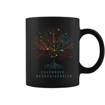Celebrate Neurodiversity Mental Health Autism Awareness Coffee Mug - Thegiftio UK