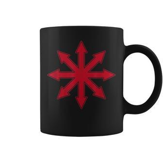 Chaos Symbol Chaos Star Occult Chaos Cross Coffee Mug - Thegiftio UK