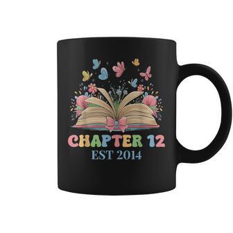 Chapter 12 Years Old 12Th Birthday Butterfly Bow Book Lover Coffee Mug - Thegiftio UK