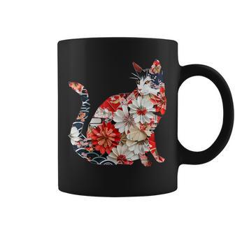 Chat Origami Chats Fleurs De Cerisier Japonais Japon Tasse - Cadeauxyz