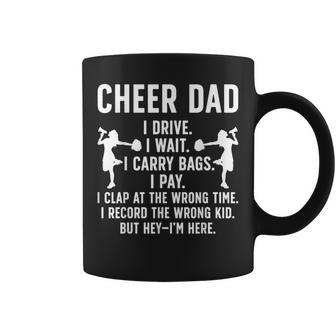 Cheer Dad Cheerleading Dad Of A Cheerleader Father Coffee Mug | Seseable UK