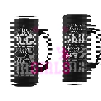 Cheerleader Coach Coaching Little Girls Cheerleader Coach Coffee Mug | Mazezy