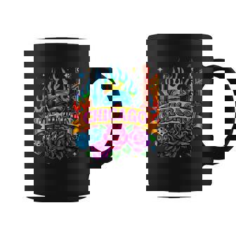 Chicago Rainbow City Retro Tattoo Aesthetic Coffee Mug | Mazezy